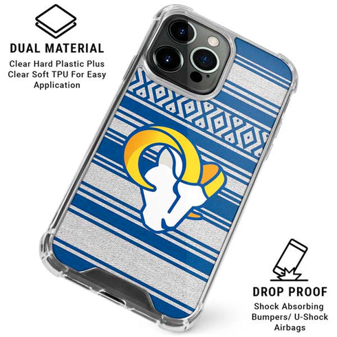NFL Los Angeles Rams Trailblazer iPhone 16 Pro Max Clear Case