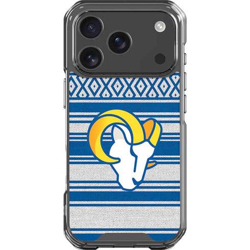 NFL Los Angeles Rams Trailblazer iPhone 18 Pro Clear Case