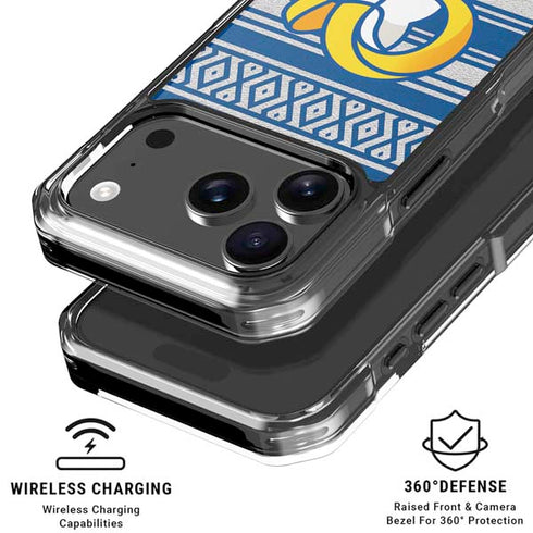 NFL Los Angeles Rams Trailblazer iPhone 18 Pro Clear Case