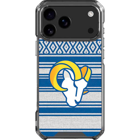 NFL Los Angeles Rams Trailblazer iPhone 18 Pro Max Clear Case