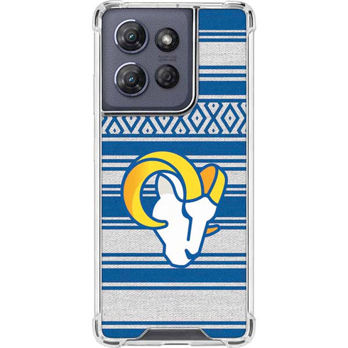 NFL Los Angeles Rams Trailblazer Moto G 5G (2025) Clear Case