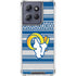 NFL Los Angeles Rams Trailblazer Moto G 5G (2025) Clear Case