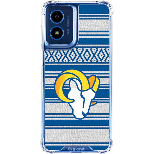 NFL Los Angeles Rams Trailblazer Moto G 5G (2024) Clear Case