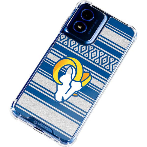 NFL Los Angeles Rams Trailblazer Moto G 5G (2024) Clear Case