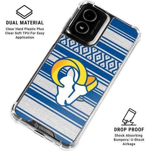 NFL Los Angeles Rams Trailblazer Moto G Power 5G (2024) Clear Case