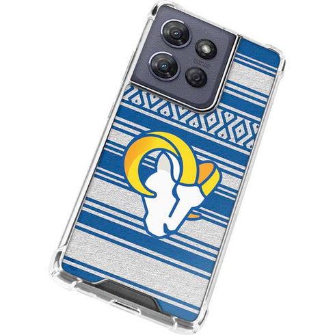 NFL Los Angeles Rams Trailblazer Moto G Stylus 5G (2025) Clear Case