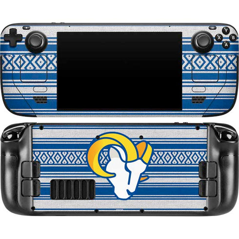 NFL Los Angeles Rams Trailblazer Steam Deck Handheld Gaming Computer OLED Skin