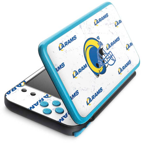 NFL Los Angeles Rams White Logo Blast Nintendo Skins