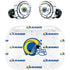 NFL Los Angeles Rams White Logo Blast Amazon Echo Buds Skin