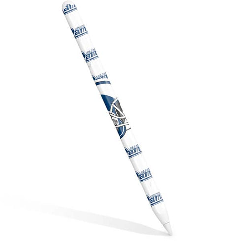 NFL Los Angeles Rams White Logo Blast Apple Pencil (2nd Gen 2019) Skin