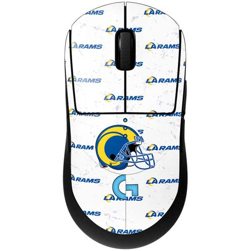 NFL Los Angeles Rams White Logo Blast G Pro Wireless Gaming Mouse Skin