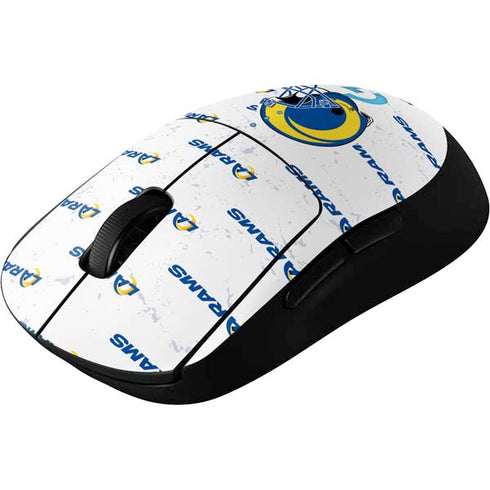 NFL Los Angeles Rams White Logo Blast G Pro Wireless Gaming Mouse Skin