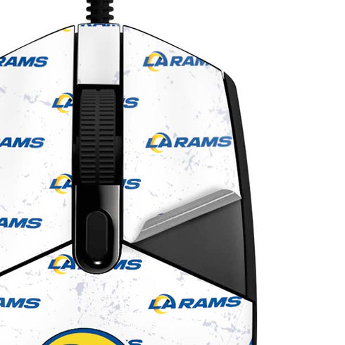 NFL Los Angeles Rams White Logo Blast G203 Prodigy RGB Wired Gaming Mouse Skin