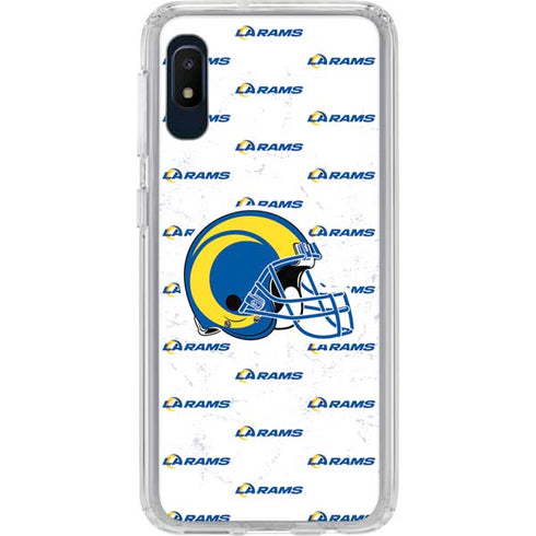 NFL Los Angeles Rams White Logo Blast Galaxy Cases