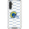NFL Los Angeles Rams White Logo Blast Galaxy A17 Clear Case