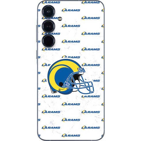 NFL Los Angeles Rams White Logo Blast Galaxy A35 5G Skin