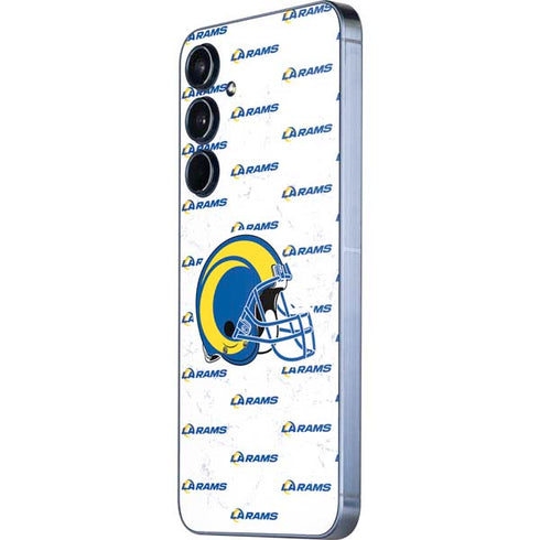 NFL Los Angeles Rams White Logo Blast Galaxy A35 5G Skin