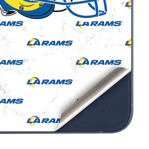 NFL Los Angeles Rams White Logo Blast Galaxy A35 5G Skin