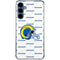 NFL Los Angeles Rams White Logo Blast Galaxy A55 5G Clear Case