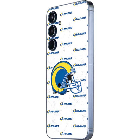 NFL Los Angeles Rams White Logo Blast Galaxy A55 5G Skin