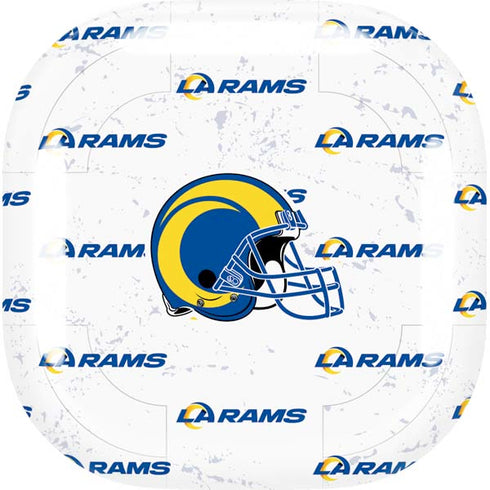 NFL Los Angeles Rams White Logo Blast Galaxy Buds Live Skin