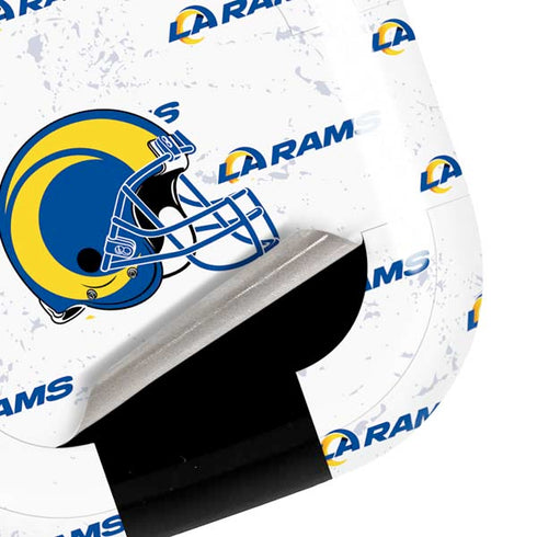 NFL Los Angeles Rams White Logo Blast Galaxy Buds Live Skin