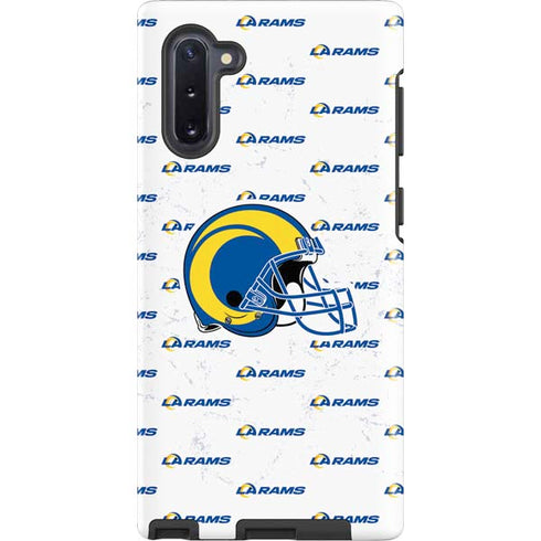 NFL Los Angeles Rams White Logo Blast Galaxy Cases
