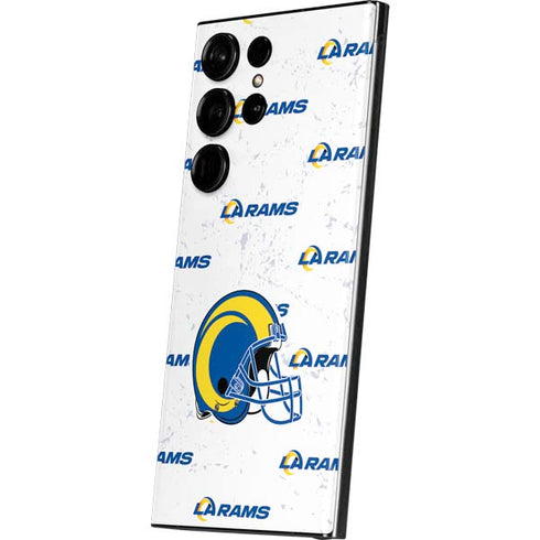NFL Los Angeles Rams White Logo Blast Galaxy Skins