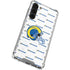 NFL Los Angeles Rams White Logo Blast Galaxy S24 FE Clear Case