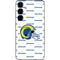 NFL Los Angeles Rams White Logo Blast Galaxy S25 Skin