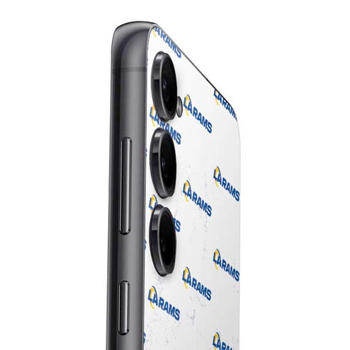 NFL Los Angeles Rams White Logo Blast Galaxy S24 Skin