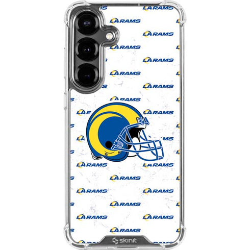 NFL Los Angeles Rams White Logo Blast Galaxy S26 Clear Case