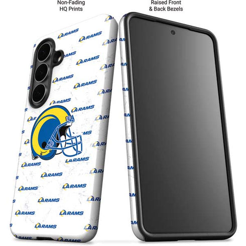 NFL Los Angeles Rams White Logo Blast Galaxy S26 Impact Case