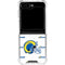 NFL Los Angeles Rams White Logo Blast Galaxy Z Flip6 Clear Case