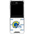 NFL Los Angeles Rams White Logo Blast Galaxy Z Flip6 Clear Case