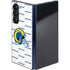 NFL Los Angeles Rams White Logo Blast Galaxy Z Fold6 Skin
