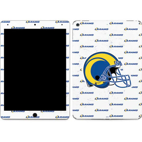 NFL Los Angeles Rams White Logo Blast iPad Skins