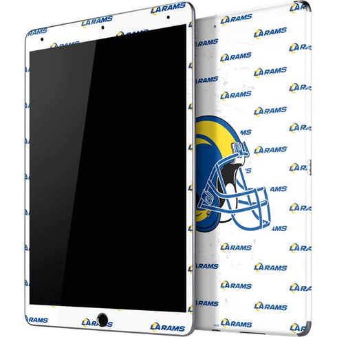 NFL Los Angeles Rams White Logo Blast iPad Skins