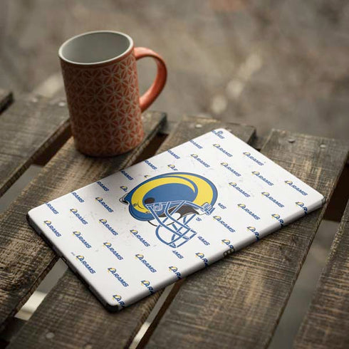 NFL Los Angeles Rams White Logo Blast iPad Skins