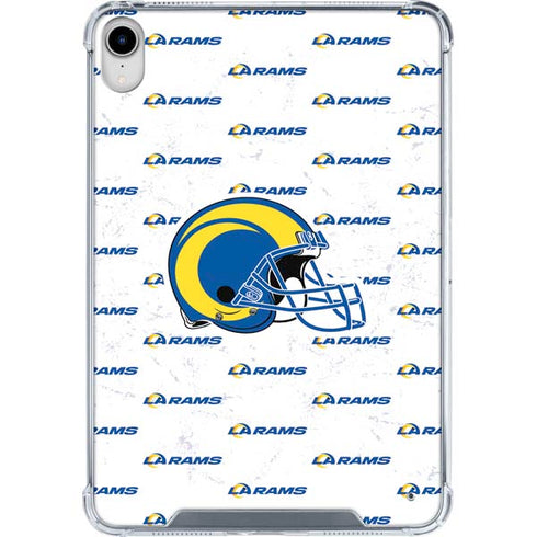NFL Los Angeles Rams White Logo Blast iPad 11th Gen (2025) Clear Case