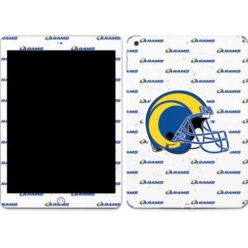 NFL Los Angeles Rams White Logo Blast Apple iPad Skin