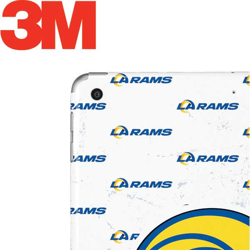 NFL Los Angeles Rams White Logo Blast Apple iPad Skin