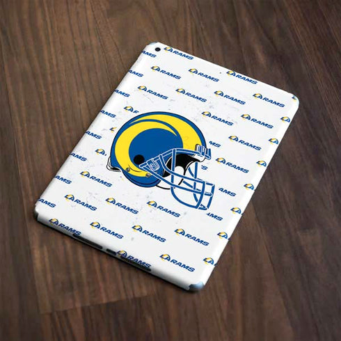 NFL Los Angeles Rams White Logo Blast Apple iPad Skin