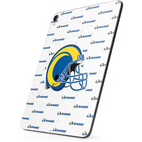 NFL Los Angeles Rams White Logo Blast Apple iPad Pro Skin