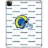 NFL Los Angeles Rams White Logo Blast iPad Pro 11in (2024) Clear Case