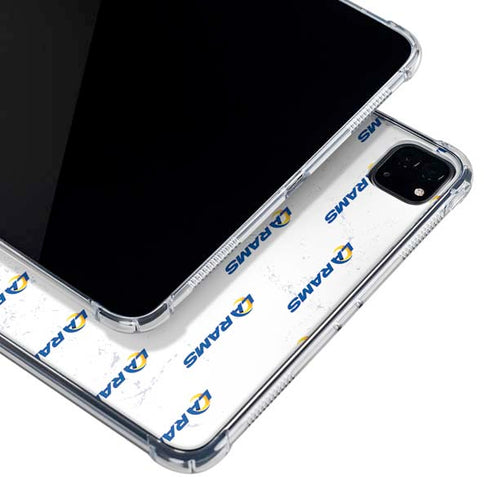 NFL Los Angeles Rams White Logo Blast iPad Cases