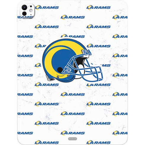 NFL Los Angeles Rams White Logo Blast iPad Pro 13in M4 (2024) Skin