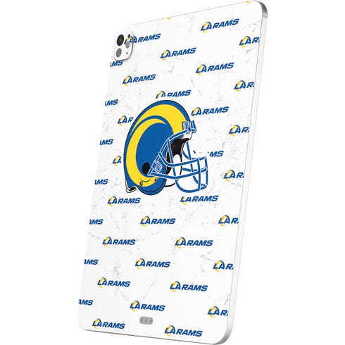 NFL Los Angeles Rams White Logo Blast iPad Pro 13in M4 (2024) Skin