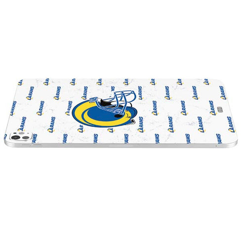 NFL Los Angeles Rams White Logo Blast iPad Pro 13in M4 (2024) Skin