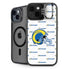 NFL Los Angeles Rams White Logo Blast iPhone 14 Kickstand Case